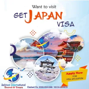 Visit Visa to Japan and UK from Sahiwal office