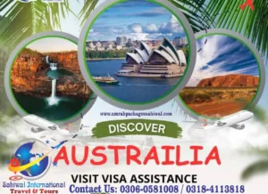 visit visa for Australia from sahiwal office